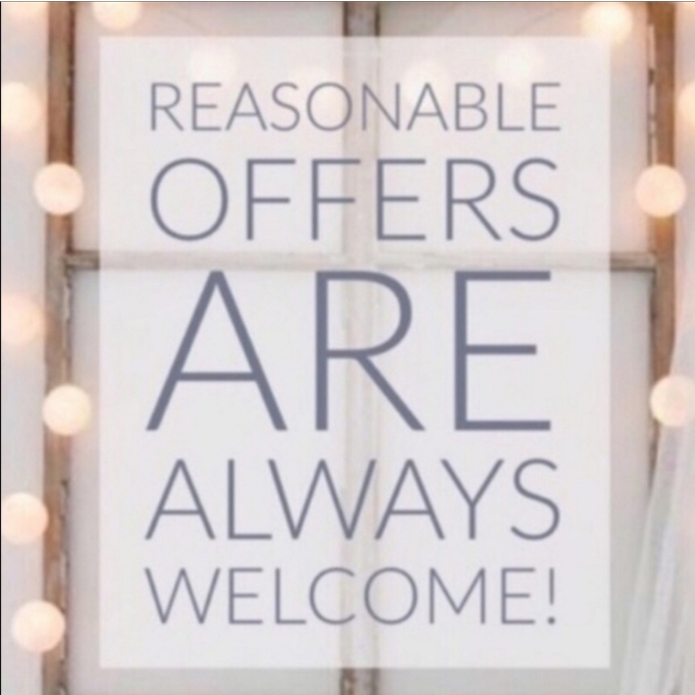 Reasonable offers are welcome